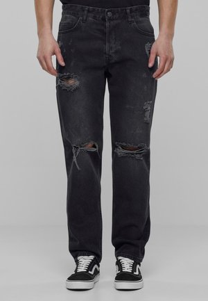 BOYFRIEND - Jeans Straight Leg - black