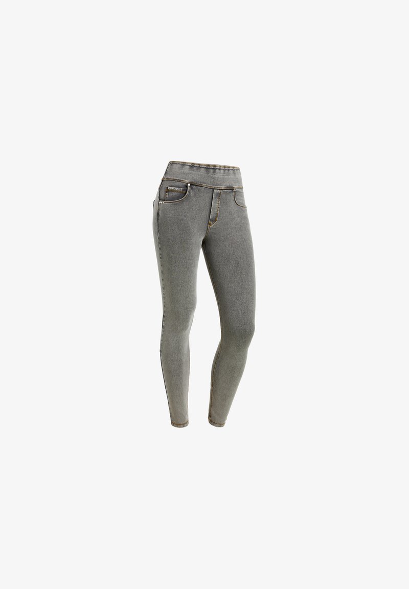 Freddy N.O.W.® YOGA DENIM - Vaqueros pitillo - gray jeans yellow seams