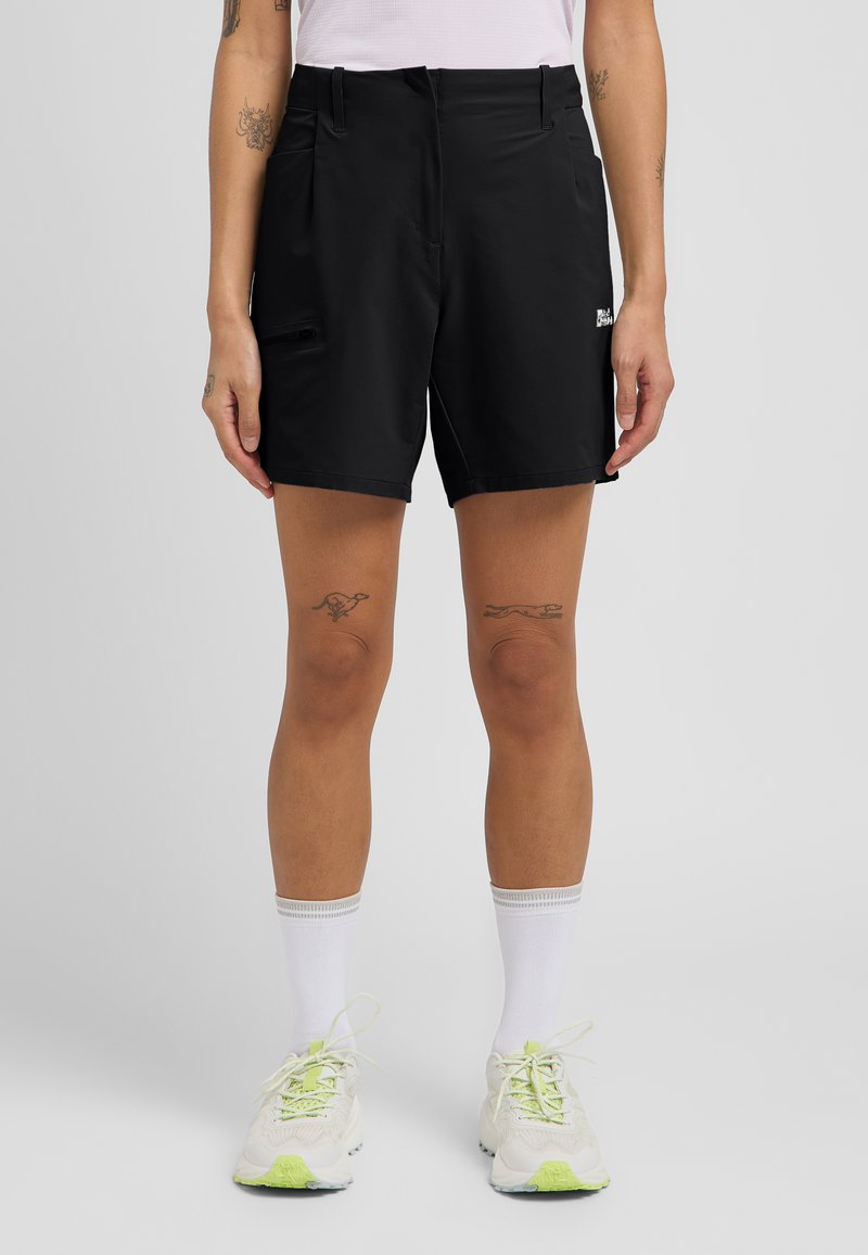 Jack Wolfskin PRELIGHT STRIDE - Outdoor Shorts - black