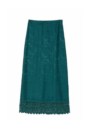 FatFace, JACQUARD MIDAXI SKIRT - Maxirock - teal blue
