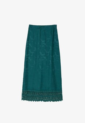 FatFace, JACQUARD MIDAXI SKIRT - Maxinederdele - teal blue