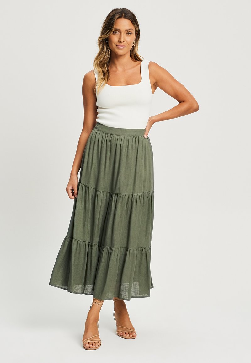 TUSSAH A-lijn rok groen