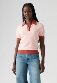 Levi's® OXFORD COMMA TAN CAVIAR BLO - Polo - potpourri marsala