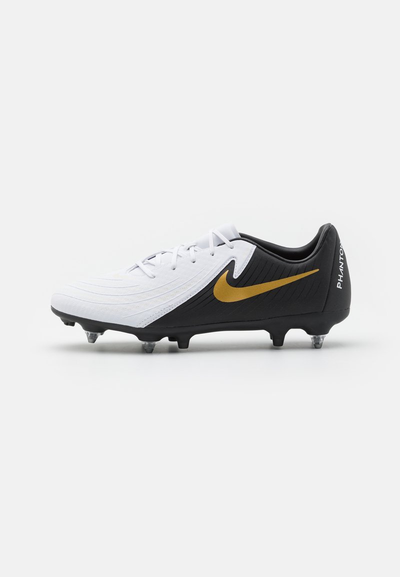 Nike Performance - PHANTOM GX II ACADEMY SG-PRO AC - Screw-in stud football boots - white/black/metallic gold coin, Enlarge