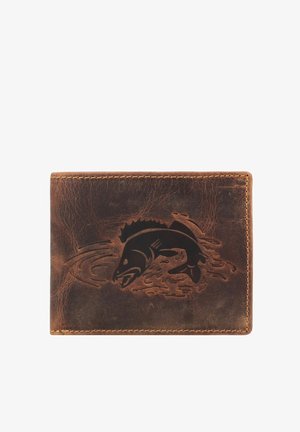 Greenburry VINTAGE MIT FISCH-PRÄGUNG 12 CM - Portemonnee - zander