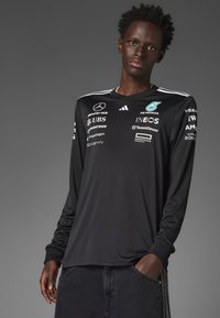 adidas Originals - MERCEDES - AMG PETRONAS FORMULA ONE TEAM DRIVER LONG SLEEVE BLACK MEN - Long sleeved top - black   white Thumbnail Image 1