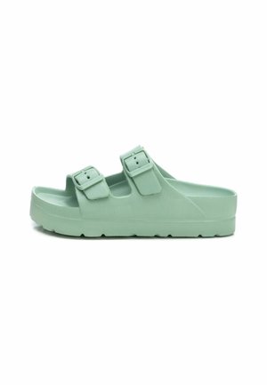 Sandalias planas - aqua