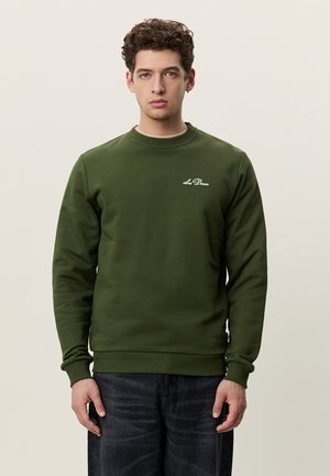 Les Deux, SIGNATURE PRINT - Суитшърт - rifle green