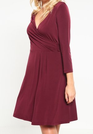 Jerseykleid - bordeaux