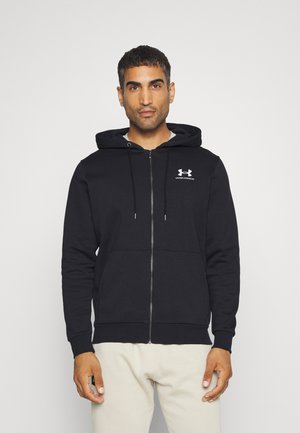 ESSENTIAL HOOD - Mikina na zip - black/white