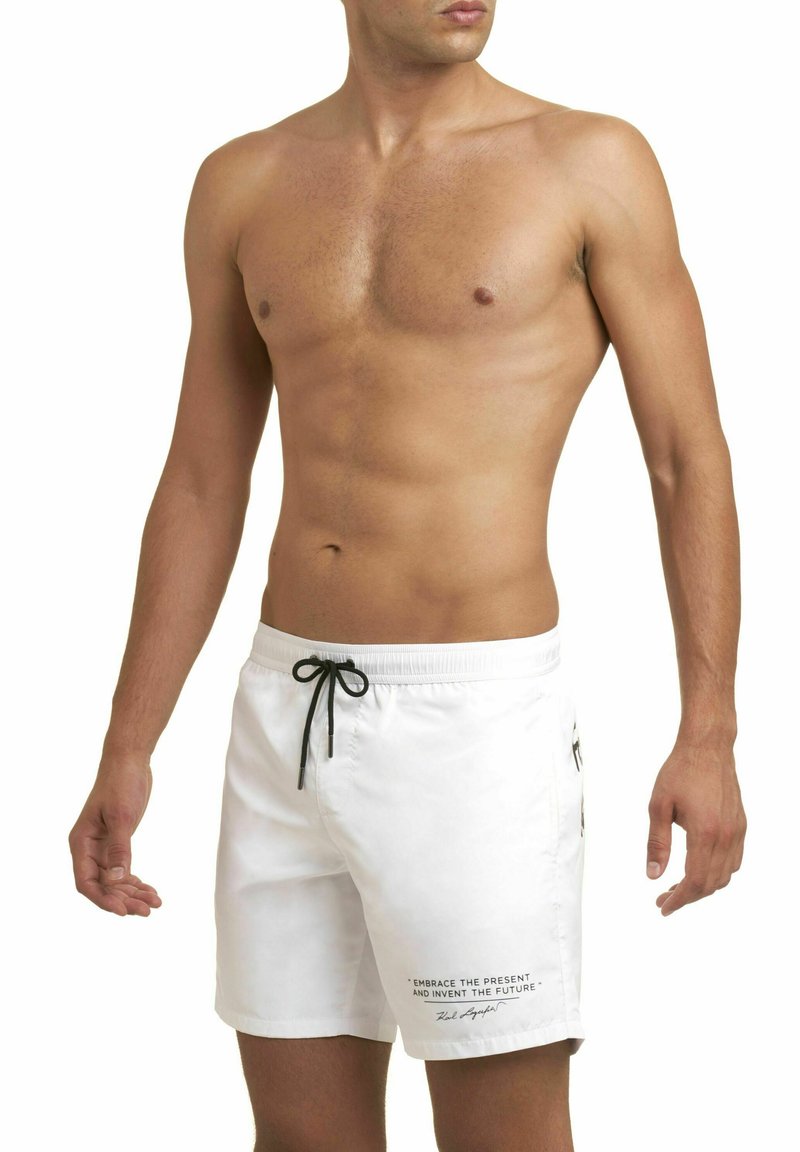 Herren Badehosen | KARL LAGERFELD Badeshorts white/weiß - PP49136 Herren Badehosen | KARL LAGERFELD Badeshorts white/weiß - PP49136