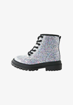 Next, WIDE FIT LACE UP BOOTS - Schnürstiefelette - silver glitter