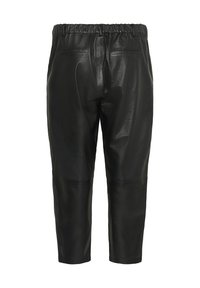 Kaffe Curve TERA - Pantalon en cuir - black deep