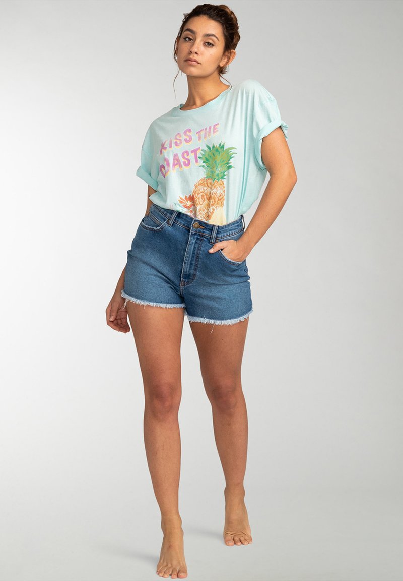 Billabong T-shirt print lichtblauw