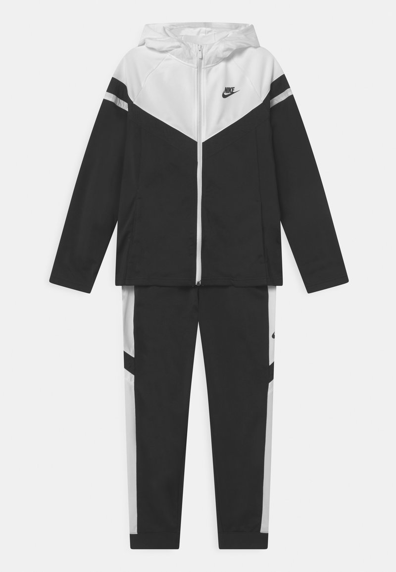Nike Sportswear POLY SET UNISEX Tracksuit black/white/black Zalando.ie