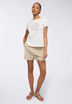 Terranova, T-shirt con stampa - bianco lana
