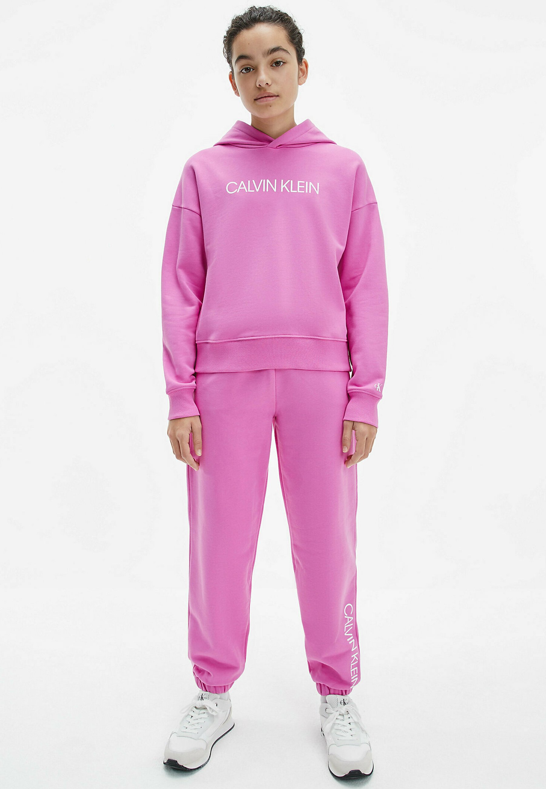 Calvin Klein Jeans Pantaloni sportivi - lucky pink/fuxia - Zalando.it