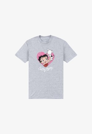 Henry Tiger, BETTY BOOP - BETTY BOOP & PUDGY HEARTFELT FRIENDS VINTAGE GRAPHIC - T-shirts print - oxford grey