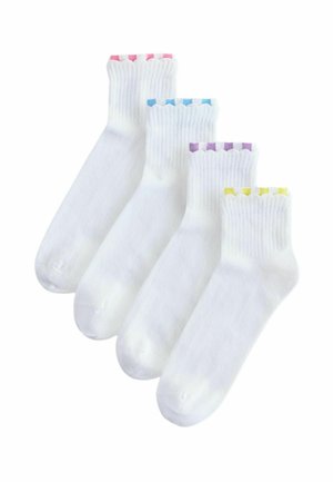 DOUBLE WELT CROPPED ANKLE 4 PACK - Sukat - white