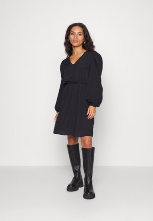 JDY Petite JDYELLEN PUFFSLEEVE DRESS - Day dress - black