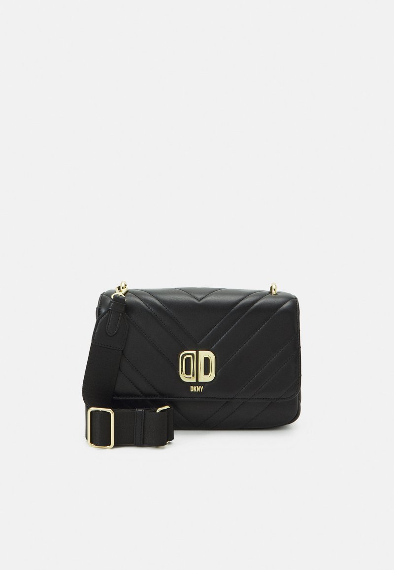 DKNY DELPHINE SHOULDER BAG Handbag black/gold/black Zalando.co.uk