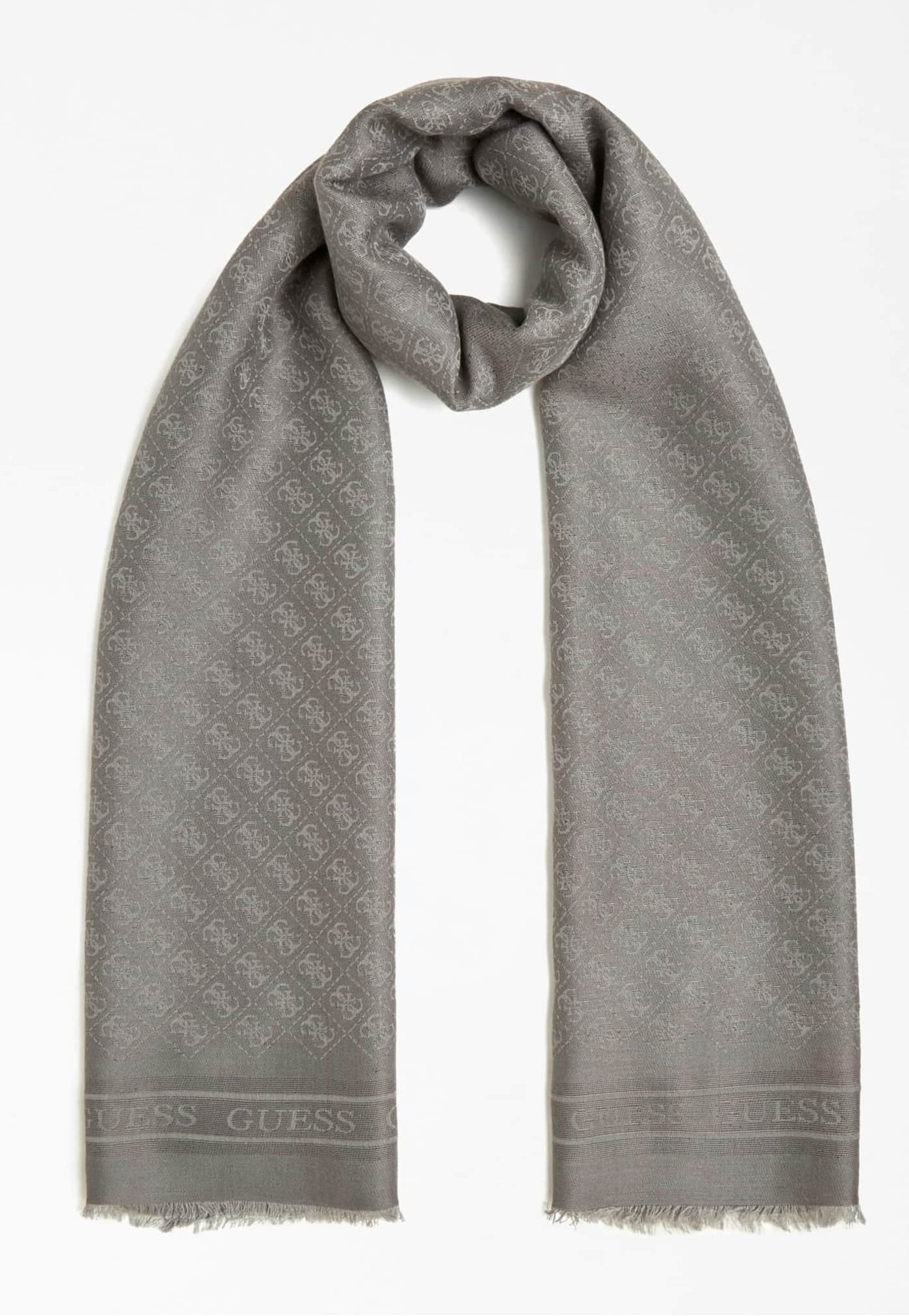 GUESS Écharpe gris clair pour femme - Scarf 30X180 Light Grey 239005