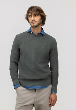 El Ganso, JERSEY ESTRUCTURA GARMENT DYED TOPO - Jersey de punto - verde