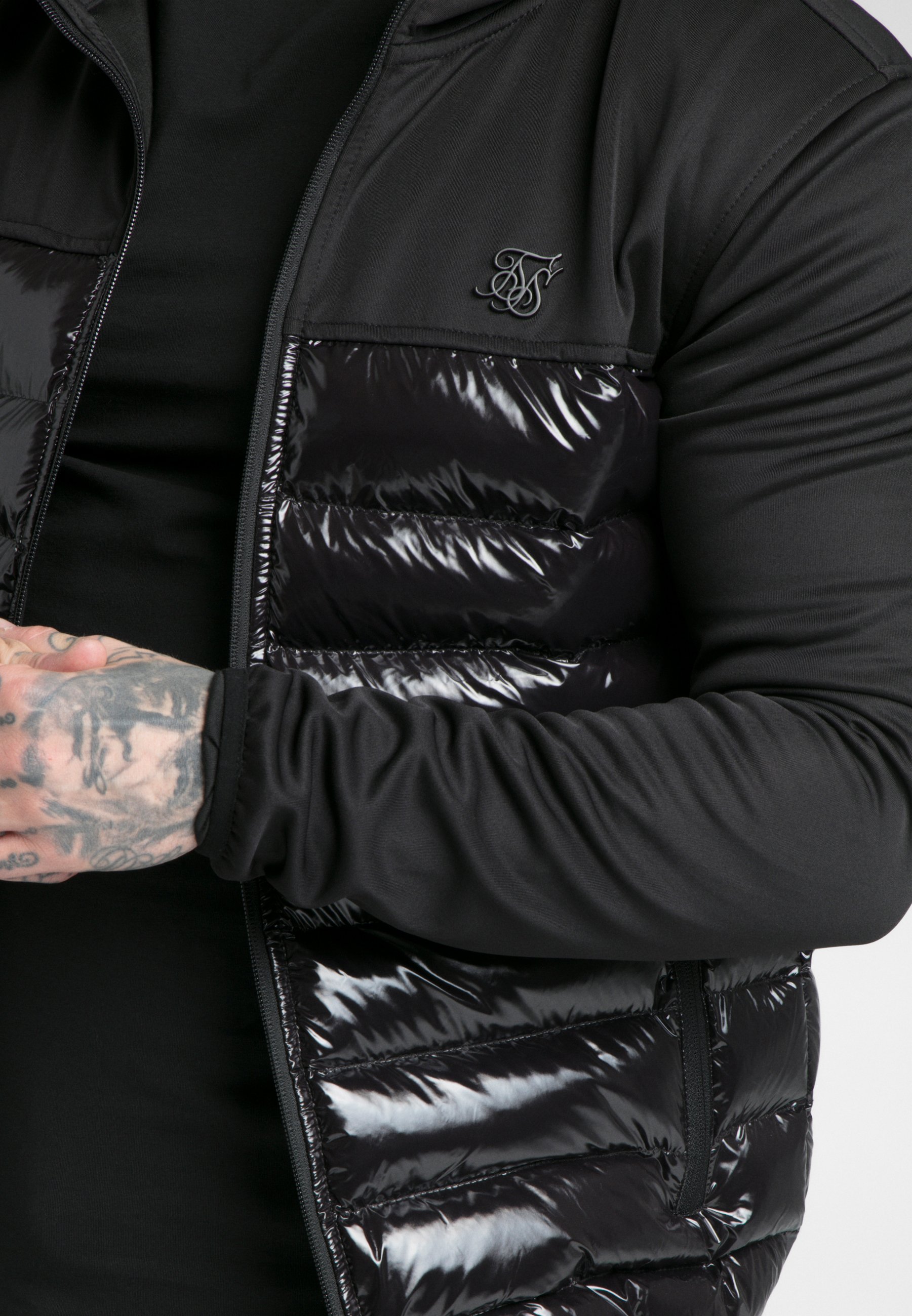 SIKSILK NEO BUBBLE JACKET Übergangsjacke blackschwarz SIKSILK NEO BUBBLE JACKET Übergangsjacke blackschwarz
