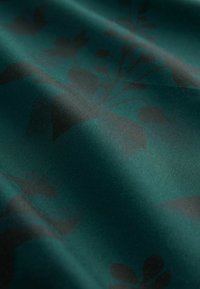 Next PRINTED SINGLE CUFF- REGULAR FIT - Pluus - forest green black floral