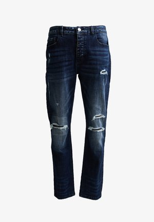Alessandro Zavetti, PACELLI LOOSE STACKED FIT DENIM JEAN - Straight leg jeans - indigo