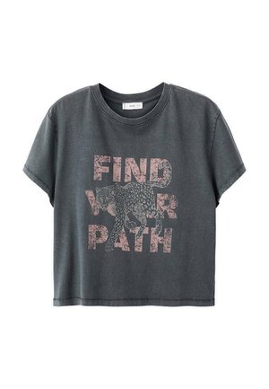 TEEN - Printtipaita - gris anthracite