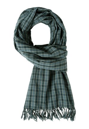 KARIERTER  AUS FEINER  - Schal - dark forest