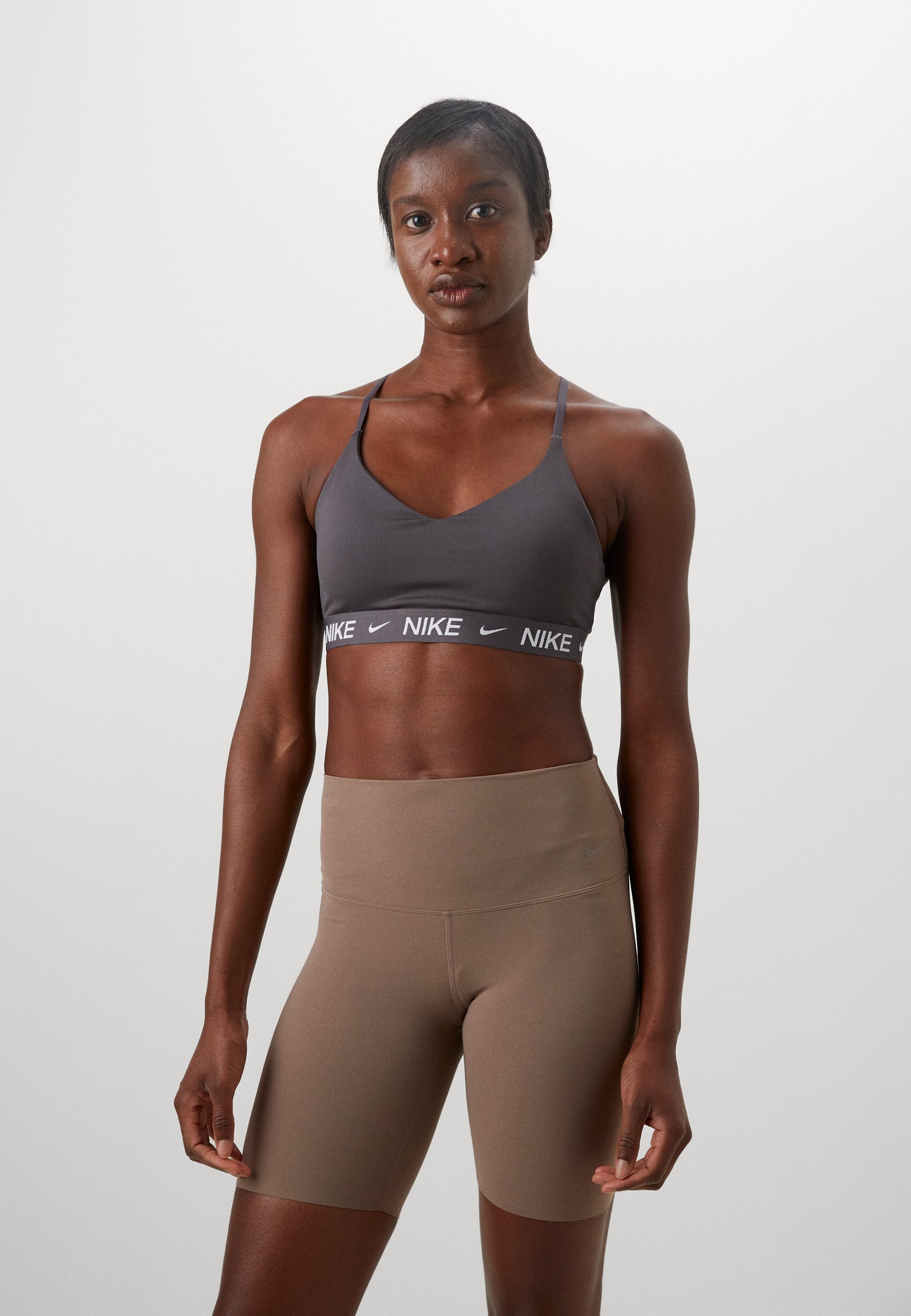 grey nike indy sports bra