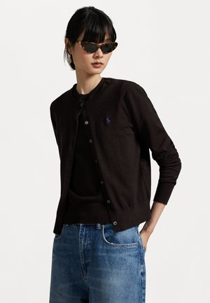 LONG SLEEVE  - Kardigán - circuit brown