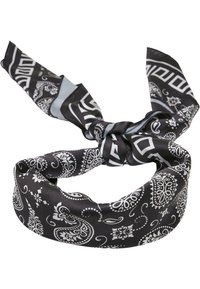 Urban Classics - ACCESSOIRES BIG PATTERN - Selyemkendő - black bandana aop Miniatűr kép 1