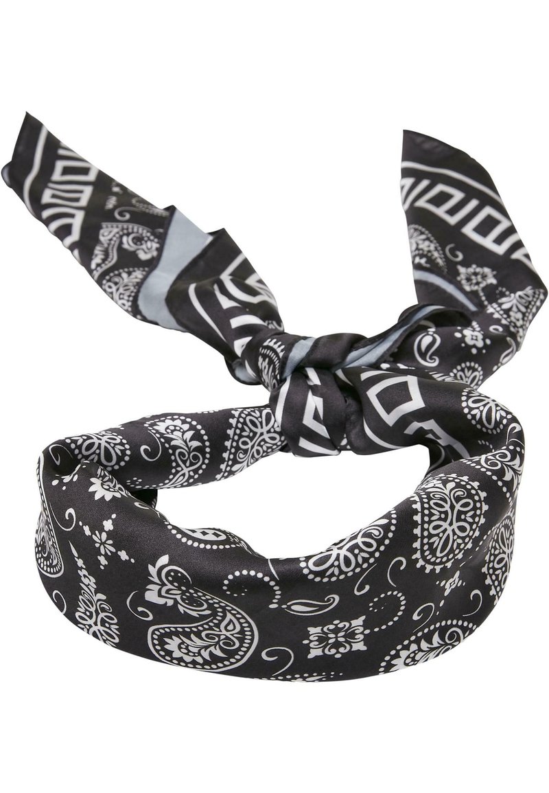 Urban Classics ACCESSOIRES BIG PATTERN - Tørklæde / Halstørklæder - black bandana aop