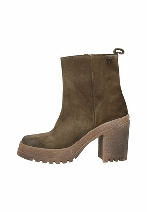 Bottines à talons hauts - taupe