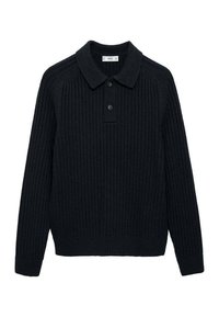 Stickad tröja - royal blue