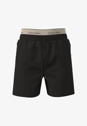 Calvin Klein Swimwear, DOUBLE WAISTBAND - ICON - Badeshorts - black