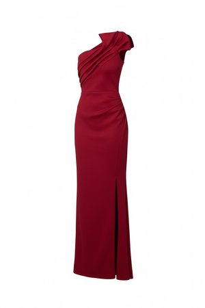 WAL G., ONE SHOULDER - Gallakjole - cherry red