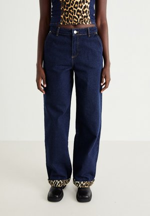 NMSURE WIDE LEG - Džinsi ar platām starām - dark blue