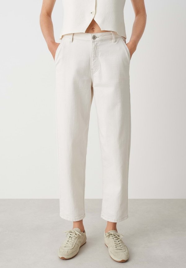 LOLAH WESTERN - Jeans Straight Leg - milk