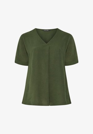 Evans, PLUS SIZE SHORT SLEEVE TOPS - Pusero - olive