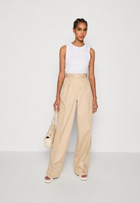 Marc O'Polo LONG ROUND NECK - Top - white