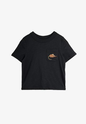 Mini Rodini, ELEPHANT SHREW TEE UNISEX - Μπλουζάκι με στάμπα - black