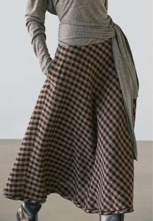 STRAIGHT-FIT CARPENTER - A-lijn rok - black