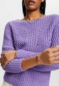 Esprit Stickad tröja - dark purple