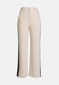 Trousers - beige/navy