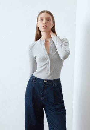 T-shirt à manches longues - mottled grey
