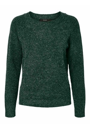 Vero Moda VMDOFFY LS O-NECK GA NOOS - Pullover - pine grove